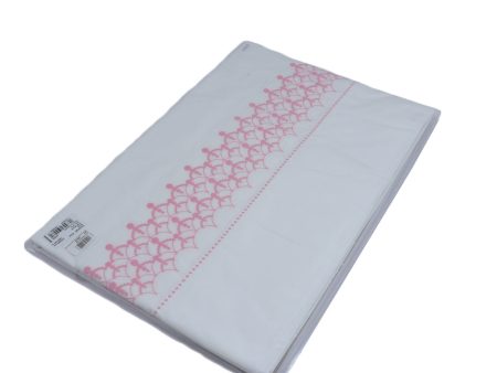 Yves Delorme Diademe Flat Sheet Rose 270X320 cm Supply