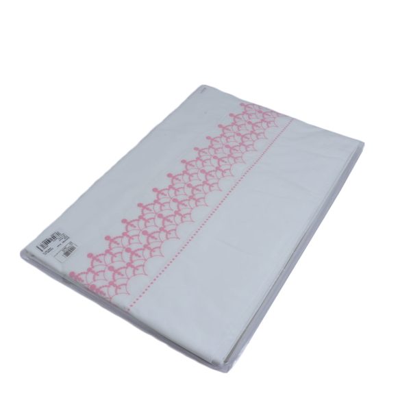 Yves Delorme Diademe Flat Sheet Rose 270X320 cm Supply