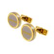 Roberto Cavalli Cufflinks Ip Gold & Silver Color Combination For Cheap