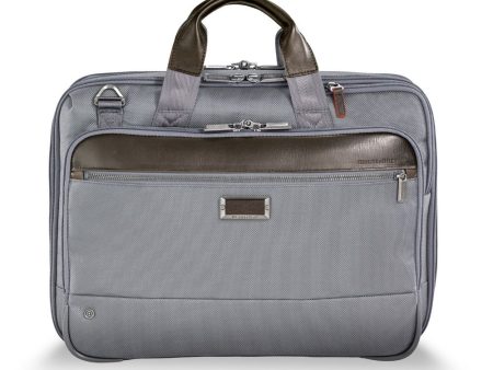 Briggs & Riley Work 12  Expandable Brief Grey Greysize Medium Sale