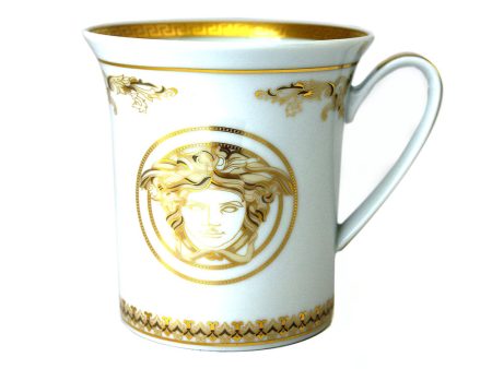 Versace Medusa Gala Gold Mug With Handle For Cheap