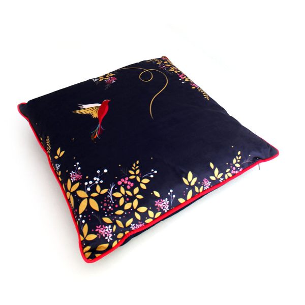 Sara Miller Hummingbird Feather Filled Cushion - Navy 50X50cm Online Sale