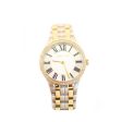 Cerruti Ladies Stainless Steel Watch With White Dial GoldÂ Plated Bracelet And Case Online now