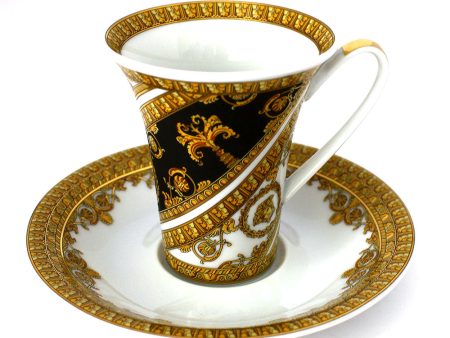 Versace I Love Baroque Cup And Saucer 2 Tall Online Hot Sale