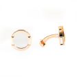 Ferre Milano Cufflinks Ip Rose Gold With Silver Color Face Online