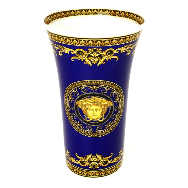 Versace Medusa Blue Vase 26 cm Supply