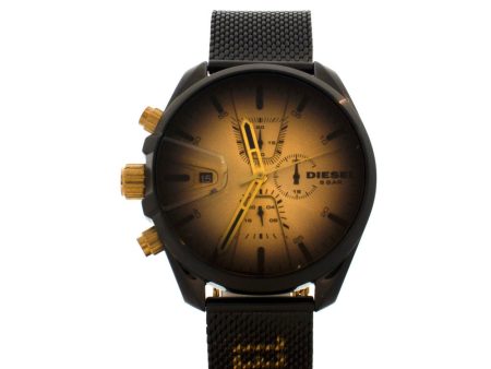 Diesel Men s Chronograph Watch With Mesh Bracelet And Black Case Online Sale