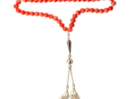 Ouzounian Rosary Silver 925 with Coral Cheap