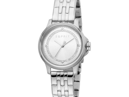 Esprit Ladies Stainless Steel Watch With Silver Color Dial Cheap