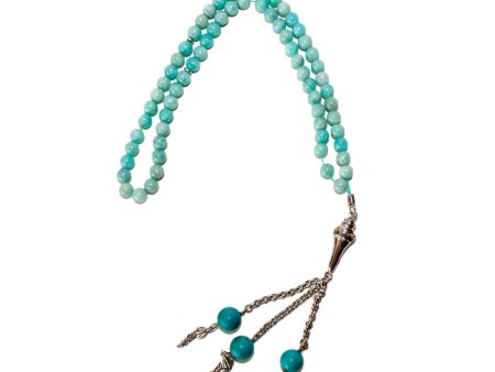 Ouzounian Rosary Silver 925 with Amazonite & Turquoise Online now