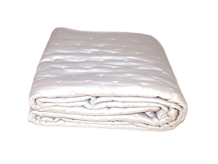 Yves Delorme Triomphe Quilted Bedspread Silver 275X260cm Discount