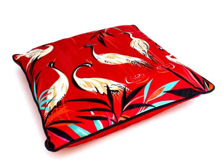 Sara Miller Heron Feather Filled Cushion - Pink 50X50cm For Cheap