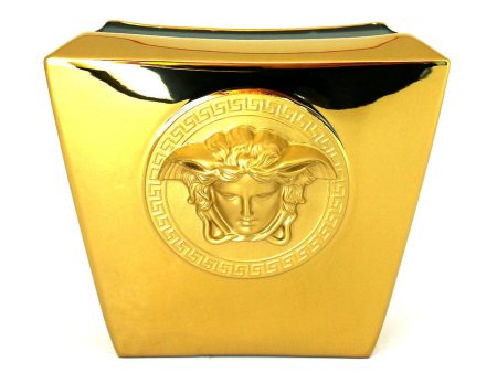 Versace Medusa Gold Vase 18 cm Discount