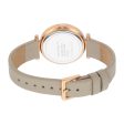 Esprit Ladies Watch Beige Leather Strap Ip Rose Gold Case & White Dial Online now