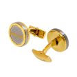 Roberto Cavalli Cufflinks Ip Gold & Silver Color Combination For Cheap