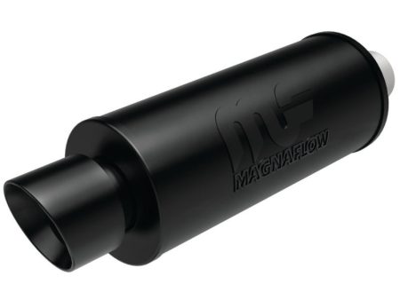 MagnaFlow Muffler with Tip Mag Blk 14x6x6 2.25 4 For Discount