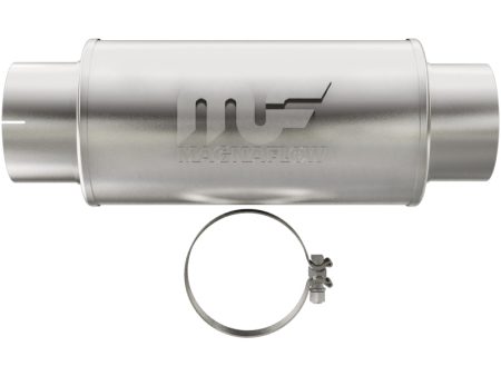 MagnaFlow Muffler Mag DSL SS 7x7x14 5in Inlet 5in Outlet Online now