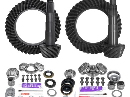 Yukon Gear Ring & Pinion Gear Kit Package Front & Rear with Install Kits - Toyota 8in 8inIFS Sale