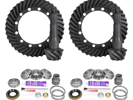 Yukon Gear Ring & Pinion Gear Kit Package Front & Rear with Install Kits - Toyota 9.5 9.5 For Sale